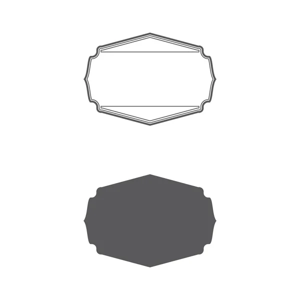 빈티지 프레임 아이콘 템플릿 일러스트 디자인 — 스톡 벡터