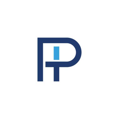 P Harfi Logo Şablonu vektör illüstrasyon tasarımı