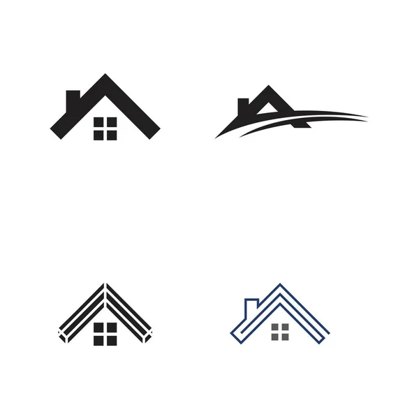 Real Estate Property Construction Logo Design — Stockový vektor