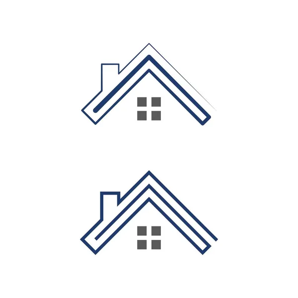 Immobilien Immobilien Und Bau Logo Design — Stockvektor