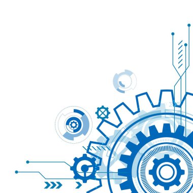 Gear Gelecek vektör resimleme tasarımı