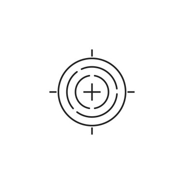 Hedef Vektör simgesi çizim şablonu