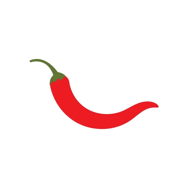 Red Hot Natural Chili Icon Pencitraan Vektor Template - Stok Vektor