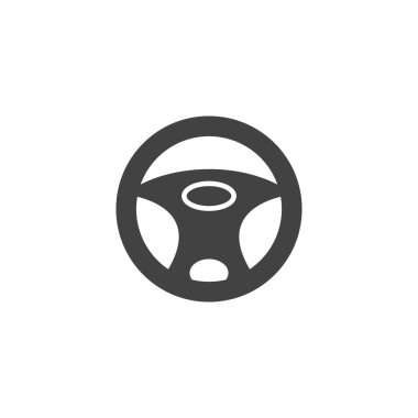 Sürücü simgesi şablon vektör illüstrasyon tasarımı