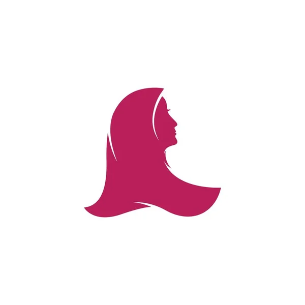 Estocástico Mah Hijab Logo Plantilla Vector Ilustración Diseño — Vector de stock