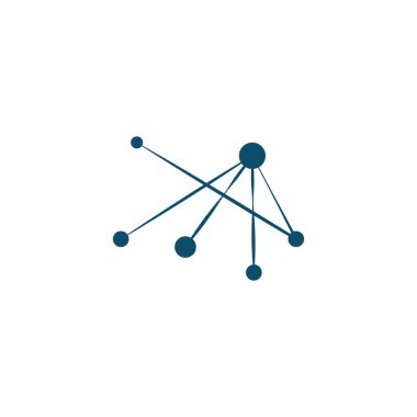 Molekül sembolü logo şablonu vektör illüstrasyon tasarımı 