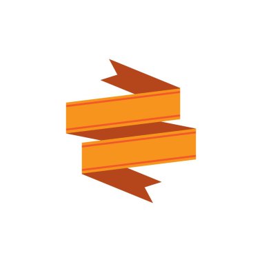 Kurdele pankartı vektör illüstrasyon tasarım şablonu