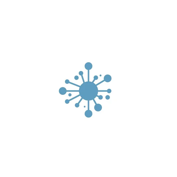 Molecule Símbolo Logotipo Modelo Vetor Ilustração Design — Vetor de Stock