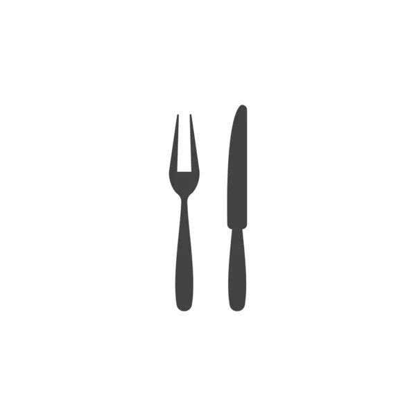 Fork Placa Colher Ícone Vetor Ilustração Design —  Vetores de Stock