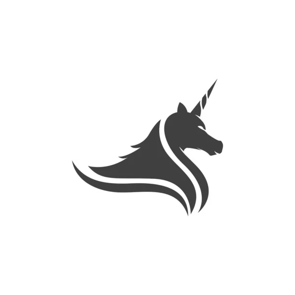 Einhorn Logo Symbol Vektor Illustration Design Vorlage — Stockvektor