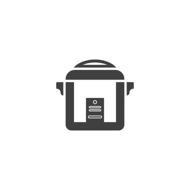Rice Cooker simgesi vektör illüstrasyon tasarımı