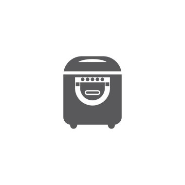 Rice Cooker simgesi vektör illüstrasyon tasarımı