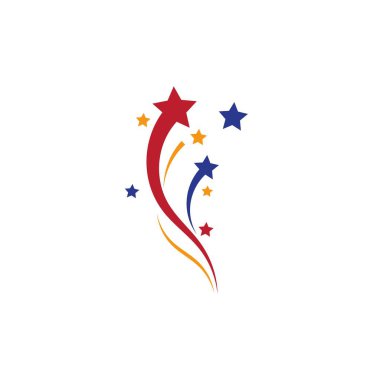 Yıldız simgesi şablon vektör illüstrasyon tasarımı