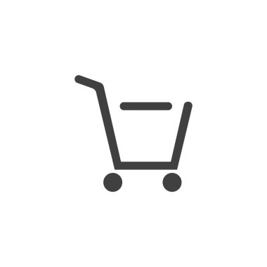 Sepet vektör simgesi, Alışveriş İşareti Çevrimiçi dükkan veya e-dükkan konsepti