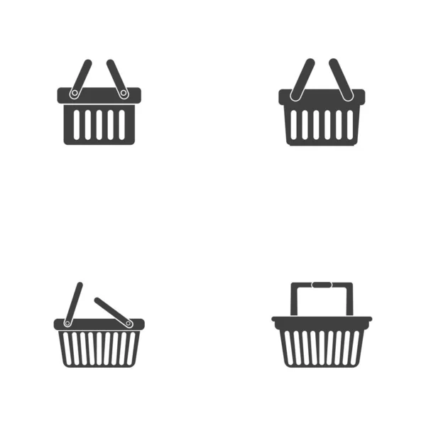 Basket Vector Icon Shopping Sign Online Shop Shop Concept — Stock Vector