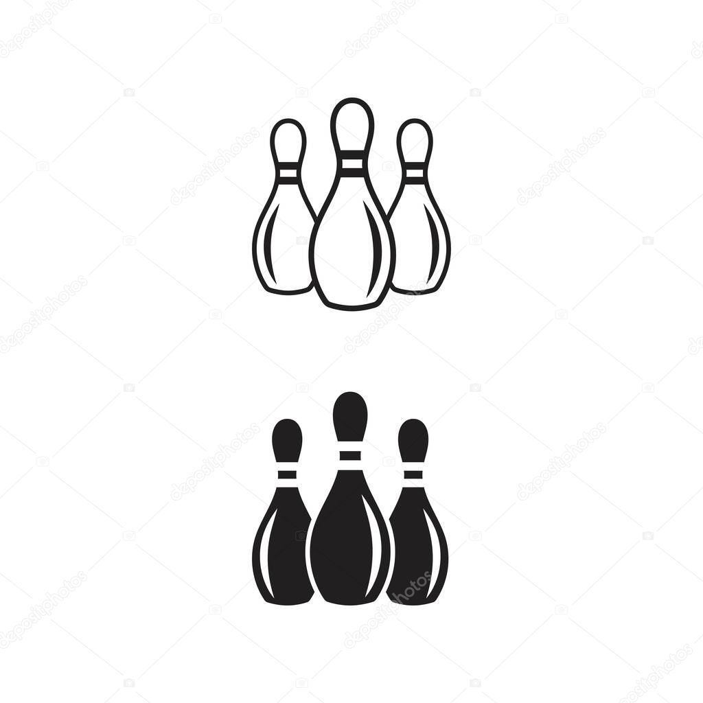 Bowling icon Template vector illustration design