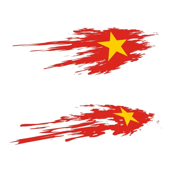 Día Independencia Vietnam Icono Ilustración Diseño — Vector de stock