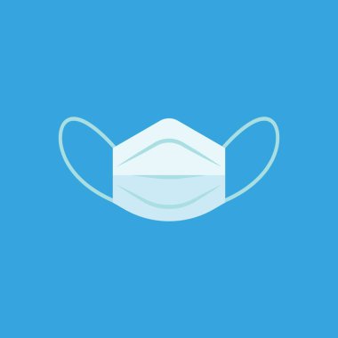 Maske vektör resimleme şablon tasarımı