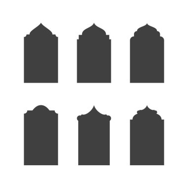 Cami pencere vektör tasarım şablonu