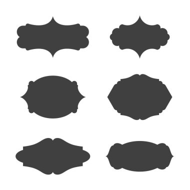 Vintage simge vektör çizim şablonu