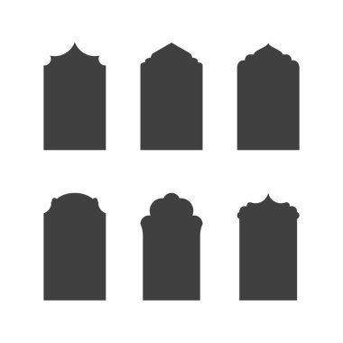 Cami pencere vektör tasarım şablonu