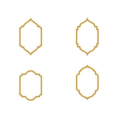 Cami pencere vektör tasarım şablonu