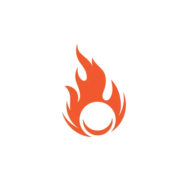 Modèle Conception Vecteur Feu Icône Flamme — Image vectorielle
