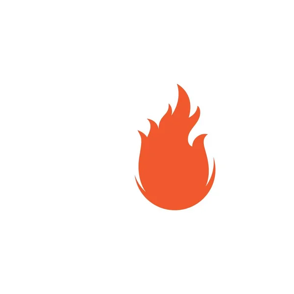Flame Icon Fire Vector Design Template — Stock Vector