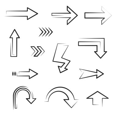 Ok vektör illüstrasyon simgesi Logo Şablonu tasarımı