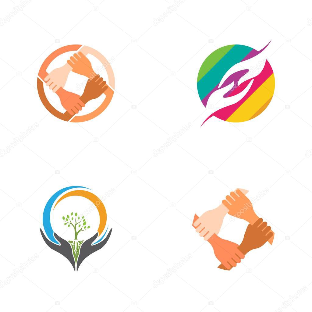 Hand Care icon Template vector illustration design
