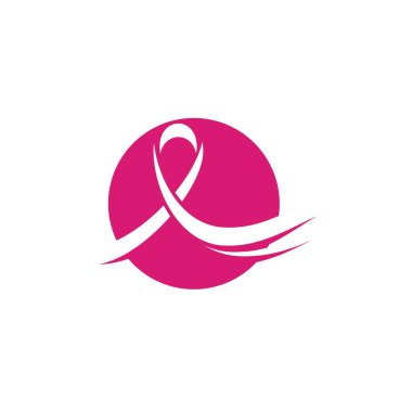 pembe kurdele göğüs kanseri Vektör illüstrasyon tasarımı