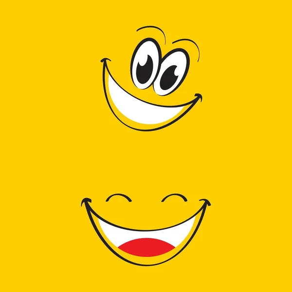 Χαμόγελο Εικονίδιο Εικονίδιο Διάνυσμα Πρότυπο Σχεδιασμού — Διανυσματικό Αρχείο