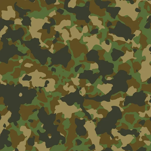Textura Camuflagem Militar Repete Exército Ilustração Design — Vetor de Stock