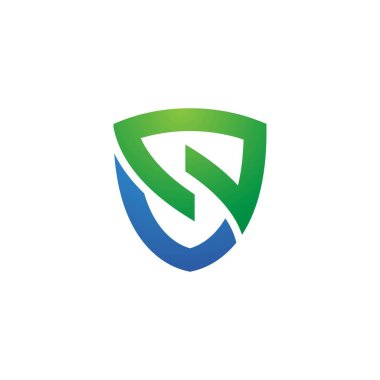 S Harfi Kalkan vektör çizim şablonu