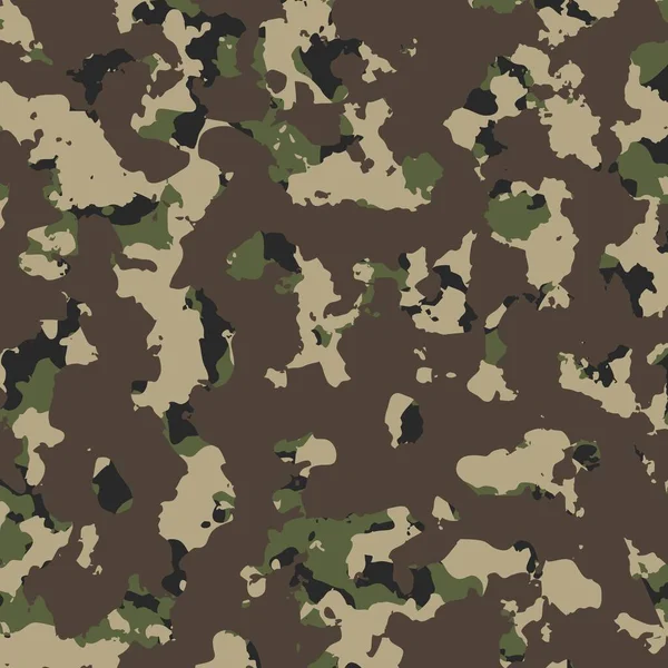 Текстурный Камуфляж Военных Повторяет Бесшовную Армейскую Иллюстрацию — стоковый вектор