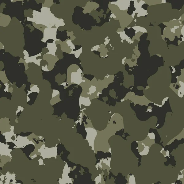 Textura Camuflagem Militar Repete Ilustração Exército Sem Costura — Vetor de Stock