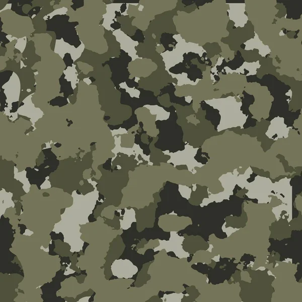 Textuur Camouflage Militaire Herhaalt Naadloze Leger Illustratie — Stockvector