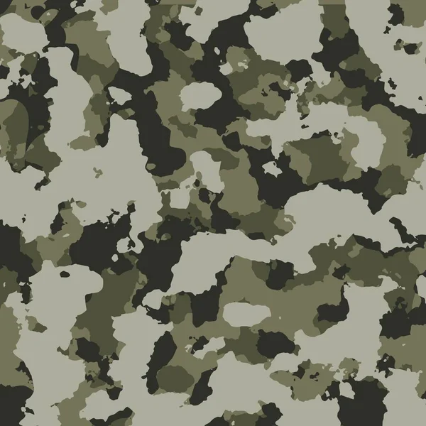 Texture Camouflage Militaire Répète Illustration Armée Sans Couture — Image vectorielle