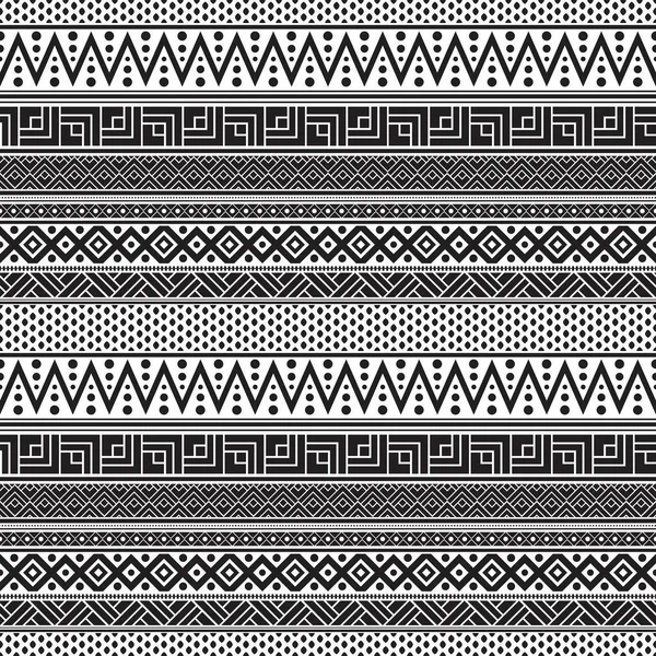 Tribal Patrón Inconsútil Geométrico Diseño Patrón Azteca Sin Costura — Vector de stock