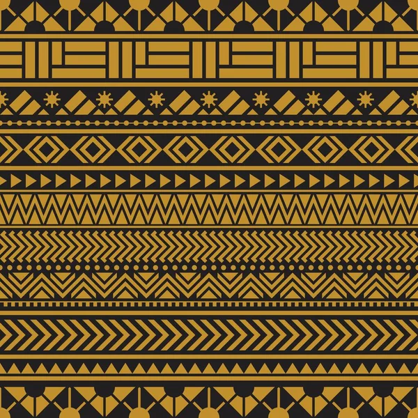 Stammes Nahtloses Muster Geometrisches Nahtloses Aztekisches Muster — Stockvektor