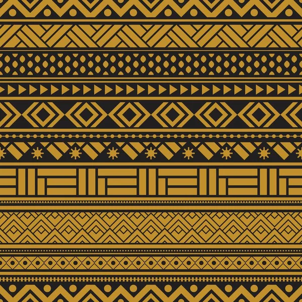 Tribal Patrón Inconsútil Geométrico Diseño Patrón Azteca Sin Costura — Vector de stock