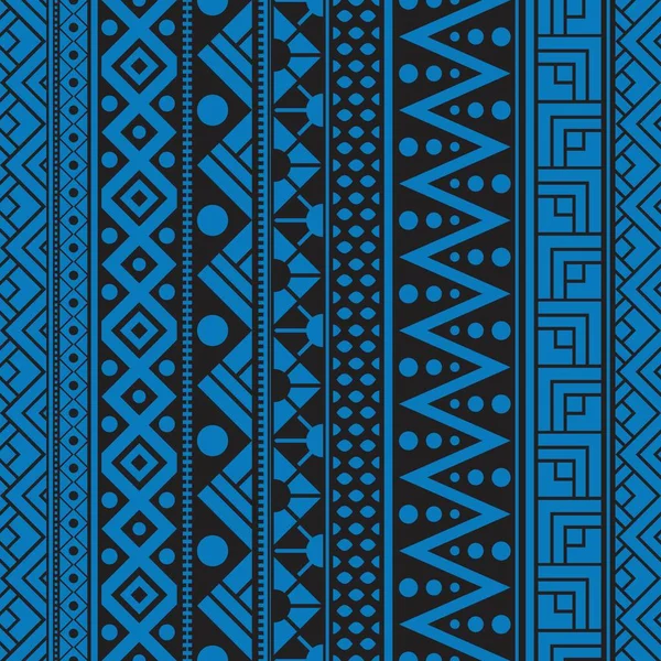Tribal Patrón Inconsútil Geométrico Diseño Patrón Azteca Sin Costura — Vector de stock