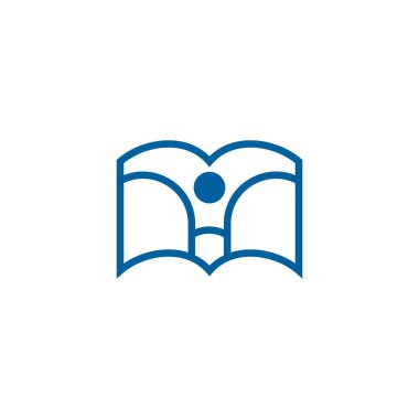 Eğitim Kitabı Şablonu vektör illüstrasyon tasarımı