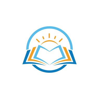 Eğitim Kitabı Şablonu vektör illüstrasyon tasarımı