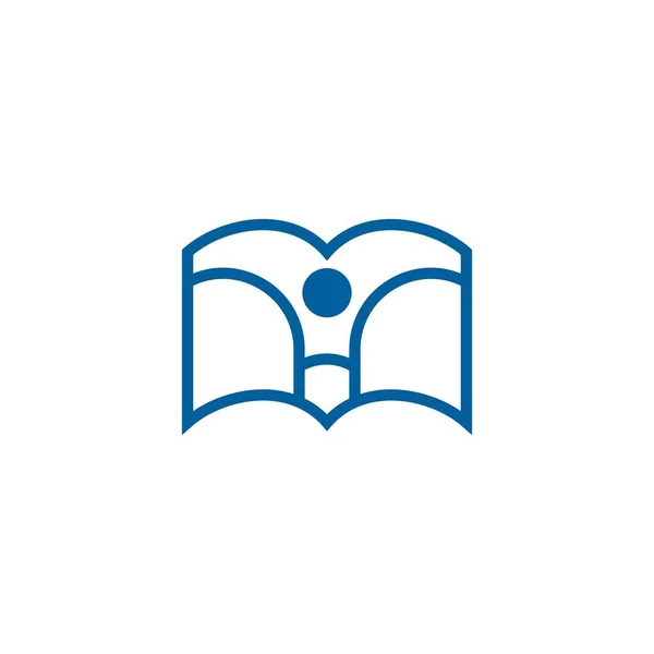 Education Book Template Vector Icon Illustration Design — Stock Vector