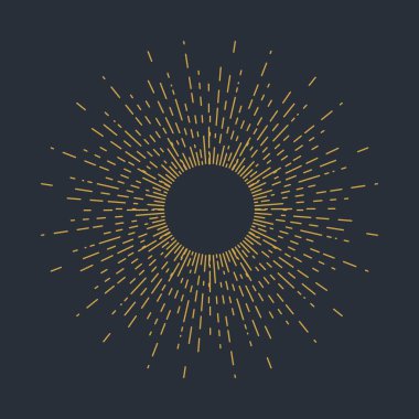 güneş patlaması ikon vektör çizim şablonu