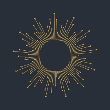 güneş patlaması ikon vektör çizim şablonu