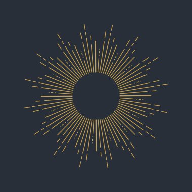 güneş patlaması ikon vektör çizim şablonu