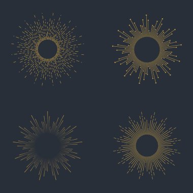 güneş patlaması ikon vektör çizim şablonu