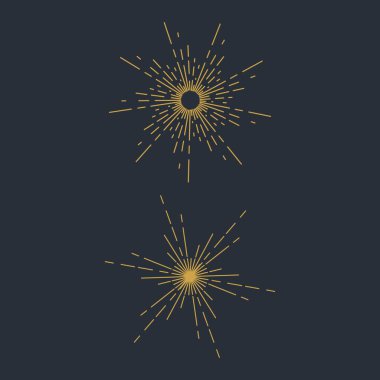 güneş patlaması ikon vektör çizim şablonu